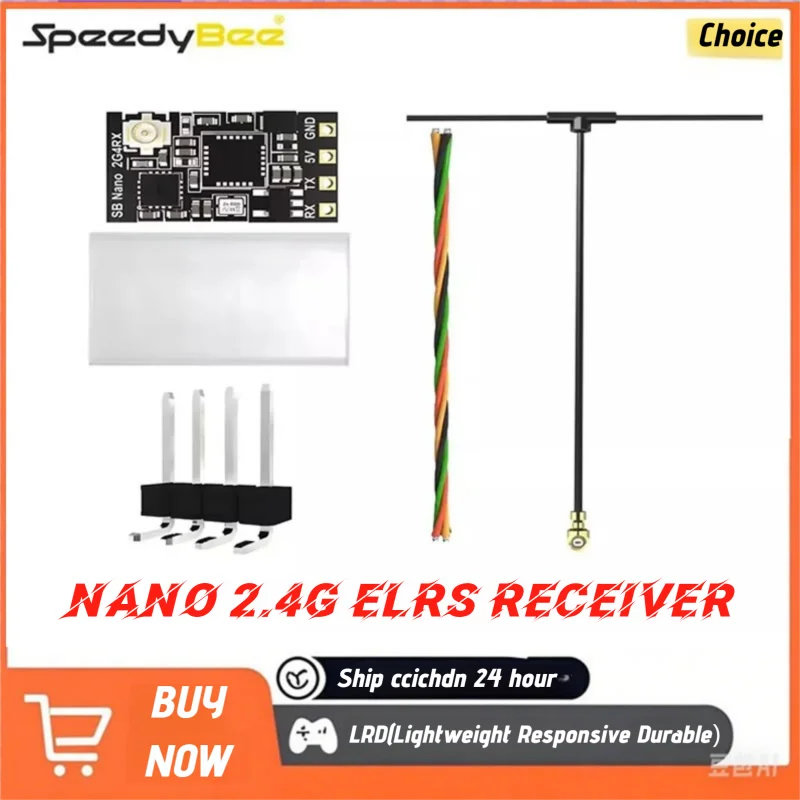 Приемник SpeedyBee Nano 2.4G ELRS для FPV фристайл/гоночных дронов дальнего действия
Приемник SpeedyBee Nano 2.4G ELRS для FPV фристайл/гоночных дронов дальнего действия