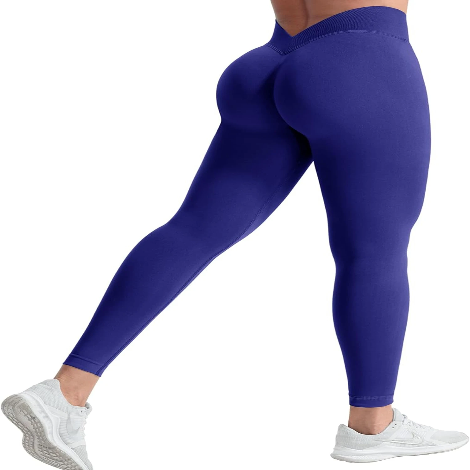 Stylish Black High Waisted Seamless Gym Yoga Leggings with Butt Lifting and V Back Design - YEOREO Liz Scrunch Workout Leggings
Stylish Black High Waisted Seamless Gym Yoga Leggings with Butt Lifting and V Back Design - YEOREO Liz Scrunch Workout Leggings