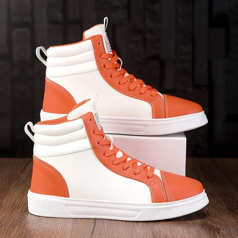 Men Women Skateboard Shoes High Top Unisex Lightweight Waterproof Sneakers Non-Slip Durable PU Casual Street Footwear
Men Women Skateboard Shoes High Top Unisex Lightweight Waterproof Sneakers Non-Slip Durable PU Casual Street Footwear
