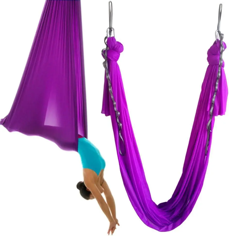 5.5 Yard Aerial Yoga Hammock Set Yoga Hammock Kit with Extension Straps / Carabiners for Fitness Anti Gravity Fabrics
5.5 Yard Aerial Yoga Hammock Set Yoga Hammock Kit with Extension Straps / Carabiners for Fitness Anti Gravity Fabrics