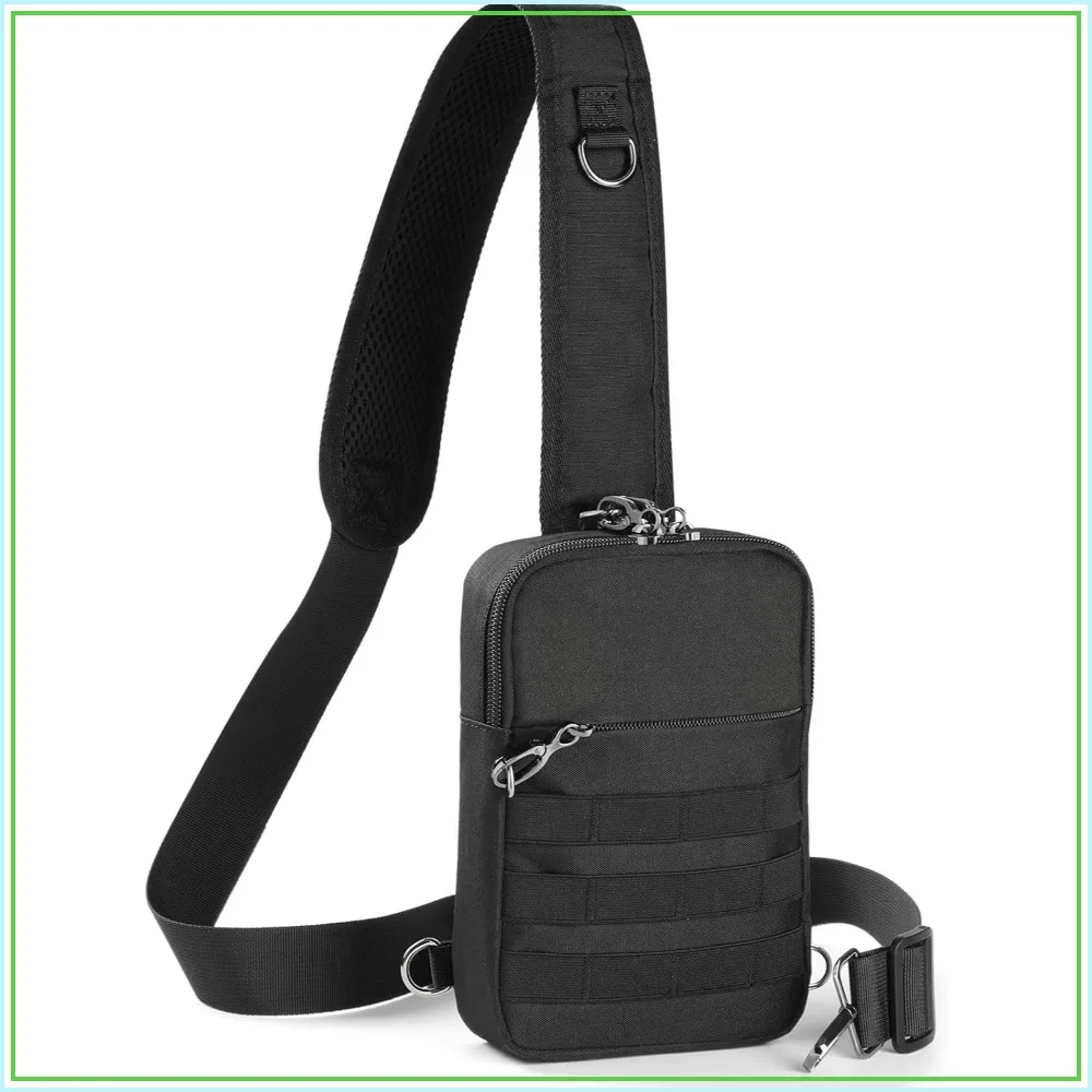 Tactical Anti Theft Crossbody Sling Bag with RFID Blocking, Lockable Zipper, Small Chest Pack for Men Women
Tactical Anti Theft Crossbody Sling Bag with RFID Blocking, Lockable Zipper, Small Chest Pack for Men Women