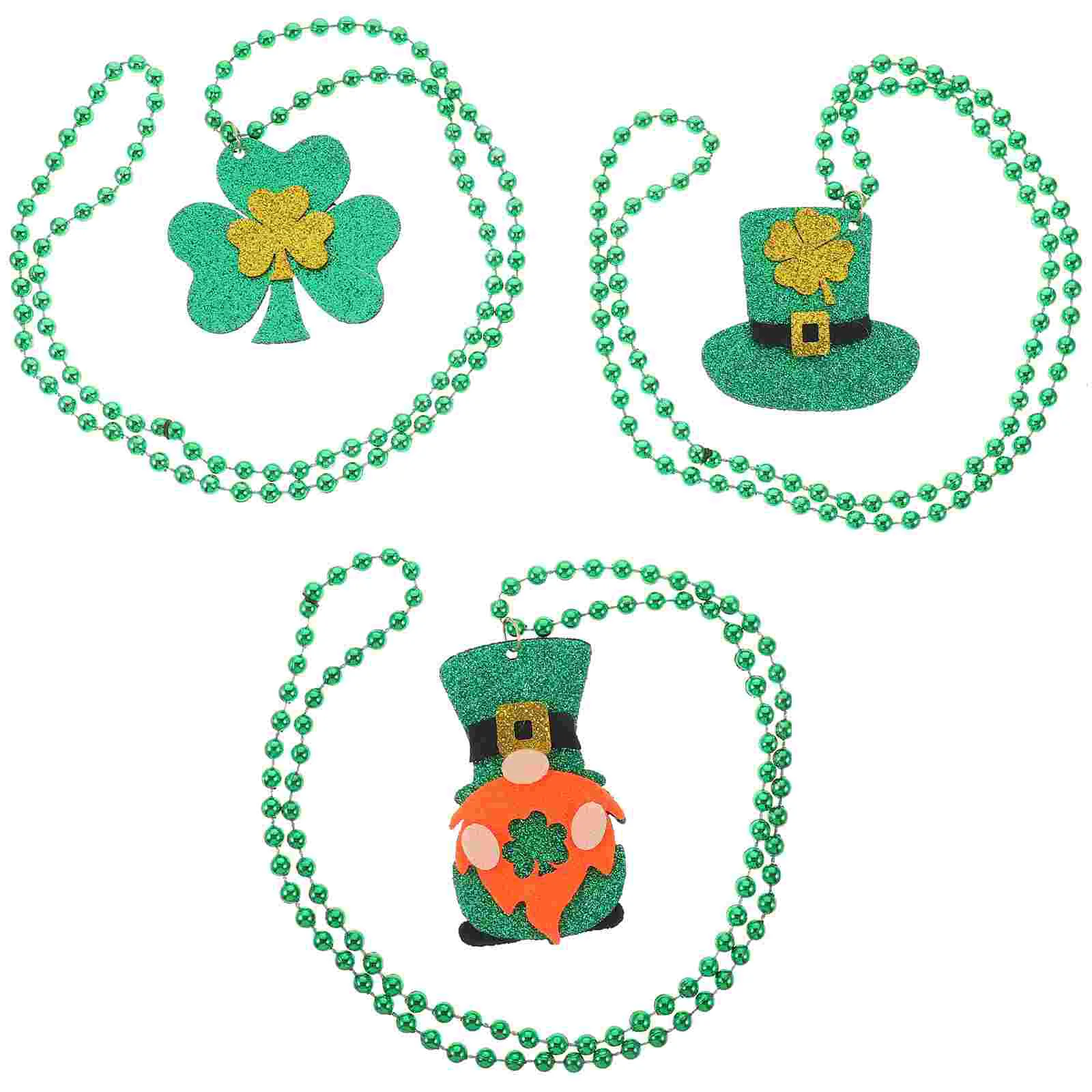 3 Pcs Hat Necklace for St Patrick's Day Wall Hanging Ornament Patricks Decorations Beaded Beads
3 Pcs Hat Necklace for St Patrick's Day Wall Hanging Ornament Patricks Decorations Beaded Beads