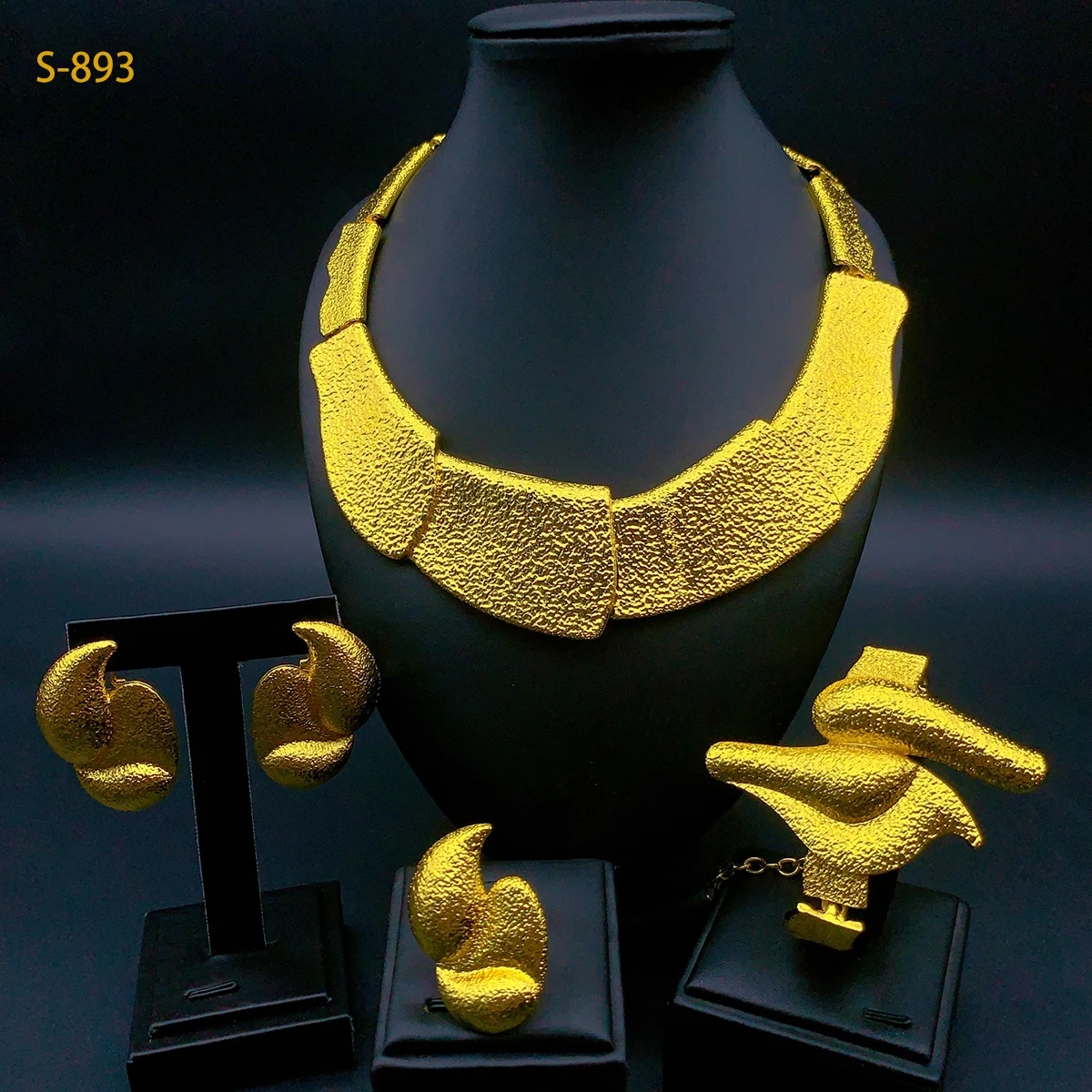 Luxury Indian Jewelry Sets Wedding Dubai Big Necklace And Earrings For Women Ethiopian Bridal 24k Gold Color Accessories
Luxury Indian Jewelry Sets Wedding Dubai Big Necklace And Earrings For Women Ethiopian Bridal 24k Gold Color Accessories