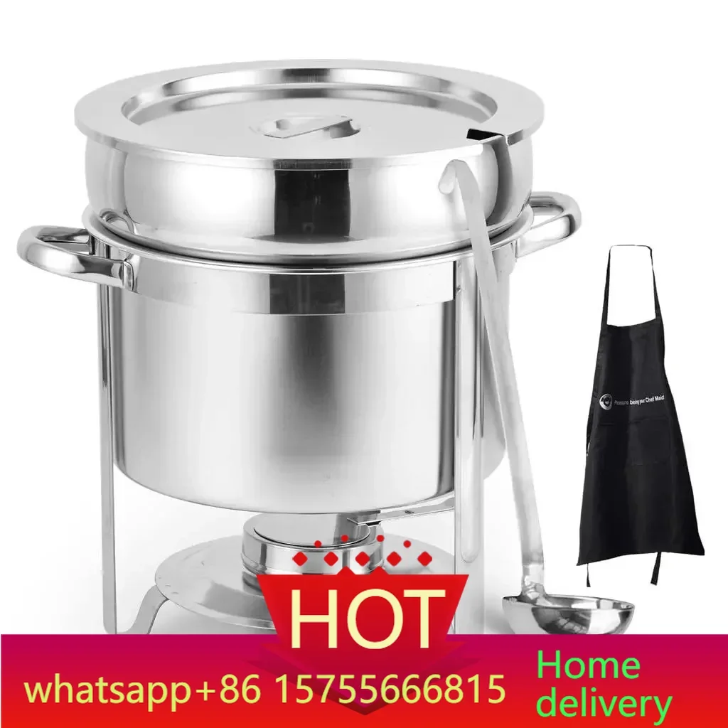 11 Qt Soup Chafer Station With Water Pan Contemporary Marmite, Includes Fuel Holder
11 Qt Soup Chafer Station With Water Pan Contemporary Marmite, Includes Fuel Holder