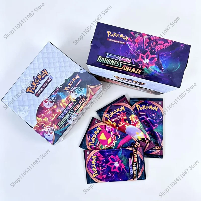360Pcs English Carta Karten Pokemon Cards Darkness Ablaze 36 Pack Booster Box Collectible Tradiner Card Game Toy for Children
360Pcs English Carta Karten Pokemon Cards Darkness Ablaze 36 Pack Booster Box Collectible Tradiner Card Game Toy for Children