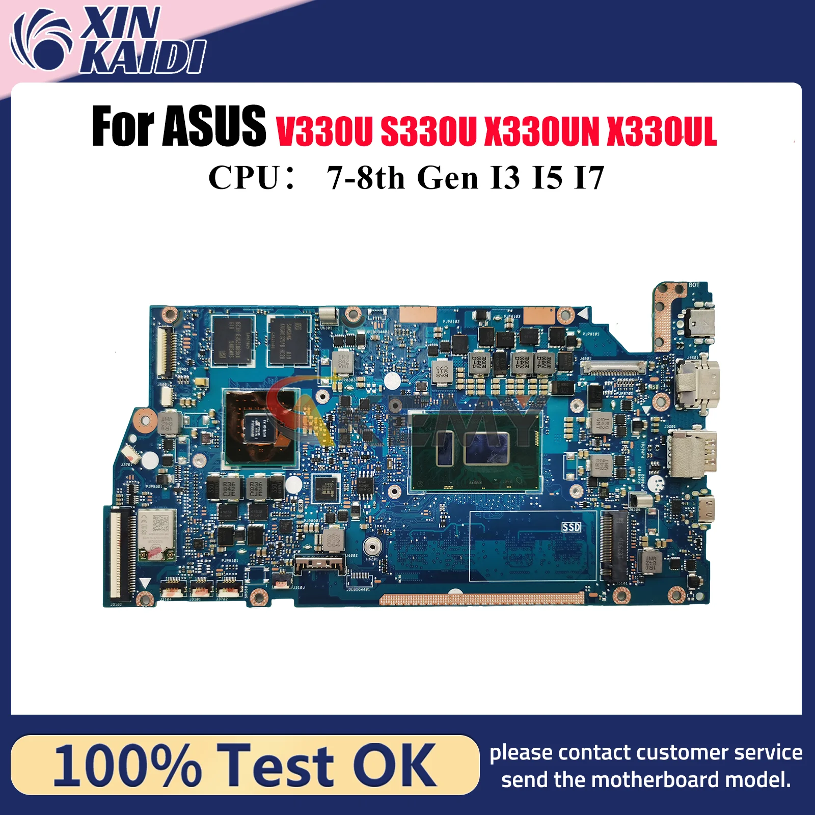 X330UN Laptop Motherboard For ASUS VivoBook V330U R330U X330UF I330U X330U X330UL K330U S330U ADOL13U Mainboard W/ I3 I5 I7 CPU
X330UN Laptop Motherboard For ASUS VivoBook V330U R330U X330UF I330U X330U X330UL K330U S330U ADOL13U Mainboard W/ I3 I5 I7 CPU