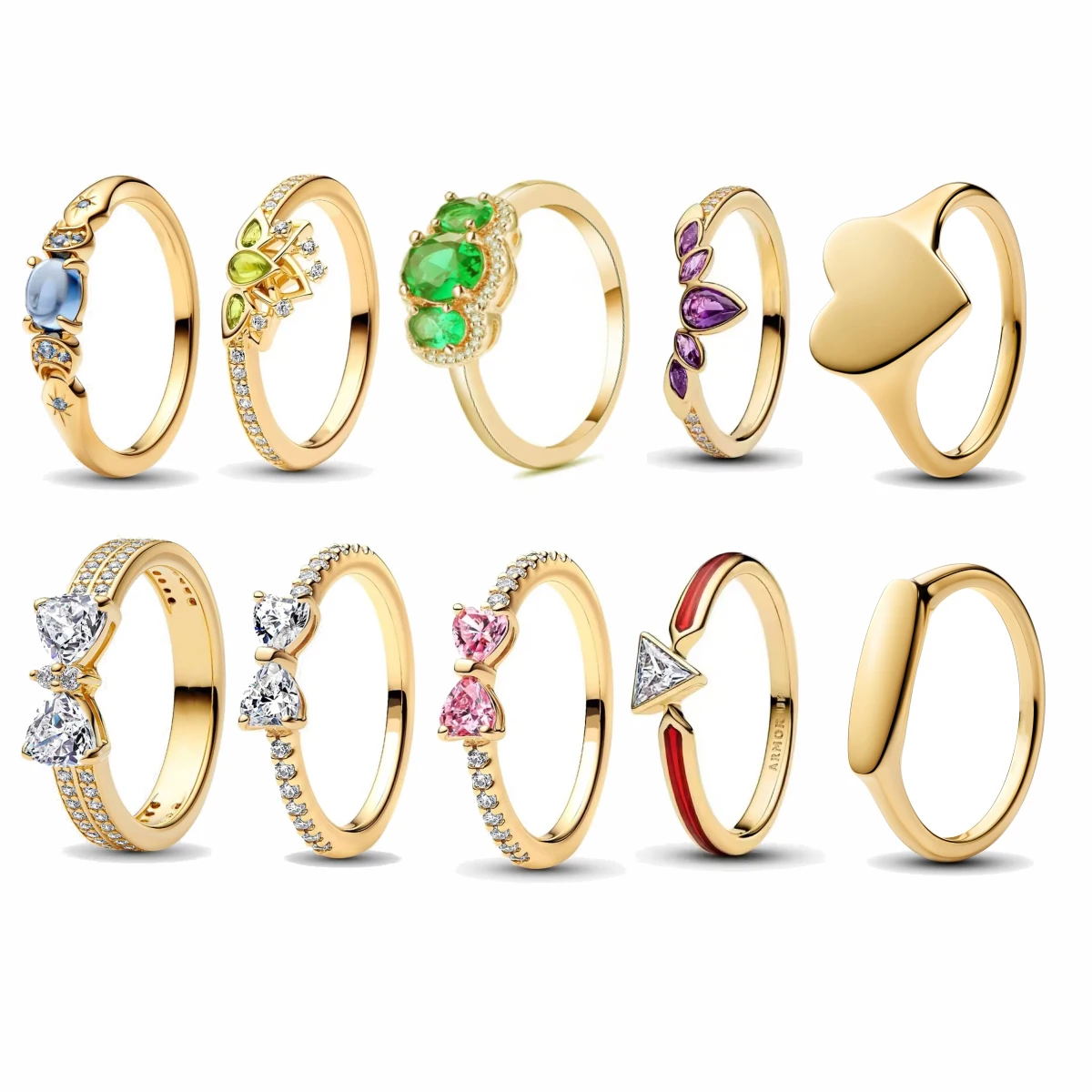 18K Gold Plated Original 925 Sterling Silver Ring Bow Heart Lotus Rings For Women Valentine's Birthday Gift DIY Jewelry 2025 New
18K Gold Plated Original 925 Sterling Silver Ring Bow Heart Lotus Rings For Women Valentine's Birthday Gift DIY Jewelry 2025 New