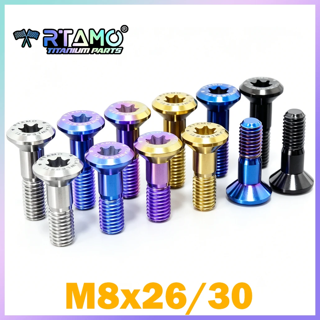 RTAMO Gr5 Titanium Bolts M8X26 M8X30 Countersunk Screw Sprocket Bolt Fit for TKM390/790/890 Motorcycle Modified
RTAMO Gr5 Titanium Bolts M8X26 M8X30 Countersunk Screw Sprocket Bolt Fit for TKM390/790/890 Motorcycle Modified