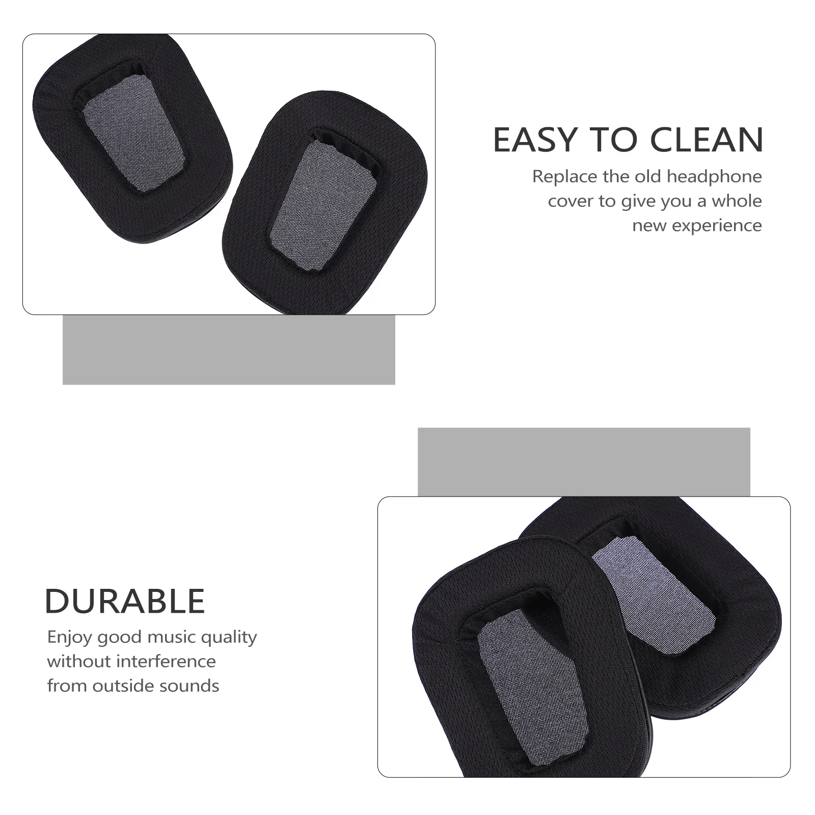 2 Pcs Mesh Headphone Cover Comfortable Breathable Sponge Pad for Headset Cover Headset Long Use Enjoy Music Quality
2 Pcs Mesh Headphone Cover Comfortable Breathable Sponge Pad for Headset Cover Headset Long Use Enjoy Music Quality