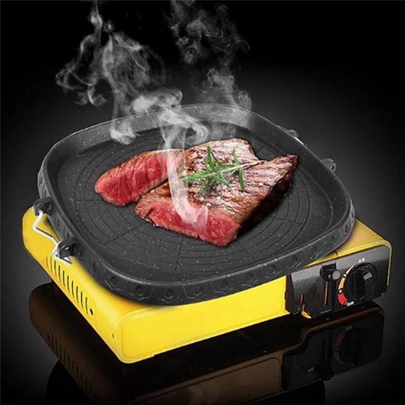 ABHS-1 PCS Korean Style Square BBQ Plate With Stone Portable Gas Stove Barbecue Grill Korean BBQ Grill Pan Black Home Outdoor Co
ABHS-1 PCS Korean Style Square BBQ Plate With Stone Portable Gas Stove Barbecue Grill Korean BBQ Grill Pan Black Home Outdoor Co