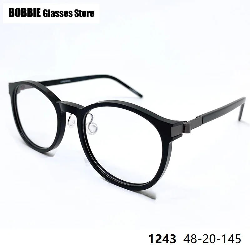 Glasses Frame Round Titanium Lightweight Men Women Prescription Horn Eyeglasses Spectacles Oculos De Grau Denmark Brand 1243
Glasses Frame Round Titanium Lightweight Men Women Prescription Horn Eyeglasses Spectacles Oculos De Grau Denmark Brand 1243