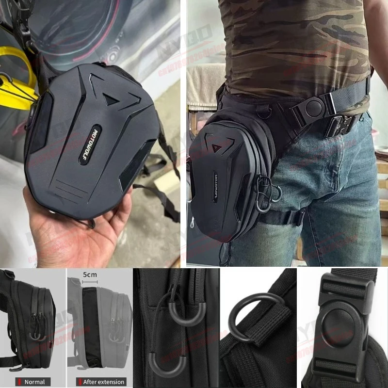 Motorcycle Outdoor Riding Equipment, Hard Shell Leg Bag Crossbody Bag Scratch Resistant and Wear-resistant
Motorcycle Outdoor Riding Equipment, Hard Shell Leg Bag Crossbody Bag Scratch Resistant and Wear-resistant