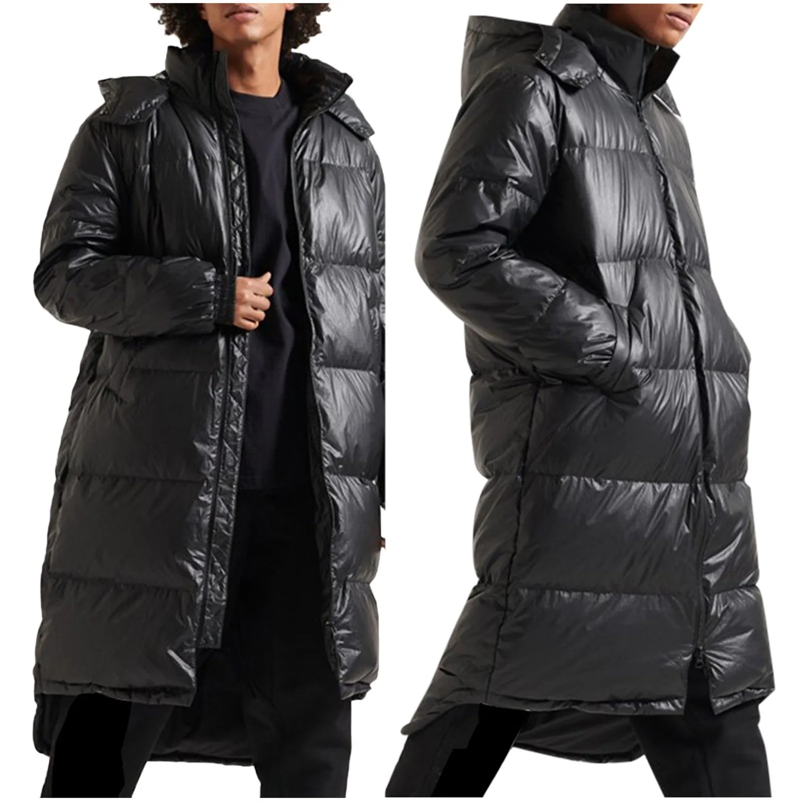 Пальто Мужское Мужское и зимнее пальто Куртки большого размера Однотонное длинное хлопковое пальто Стеганая куртка Карманное пальто с мужским капюшоном
Пальто Мужское Мужское и зимнее пальто Куртки большого размера Однотонное длинное хлопковое пальто Стеганая куртка Карманное пальто с мужским капюшоном