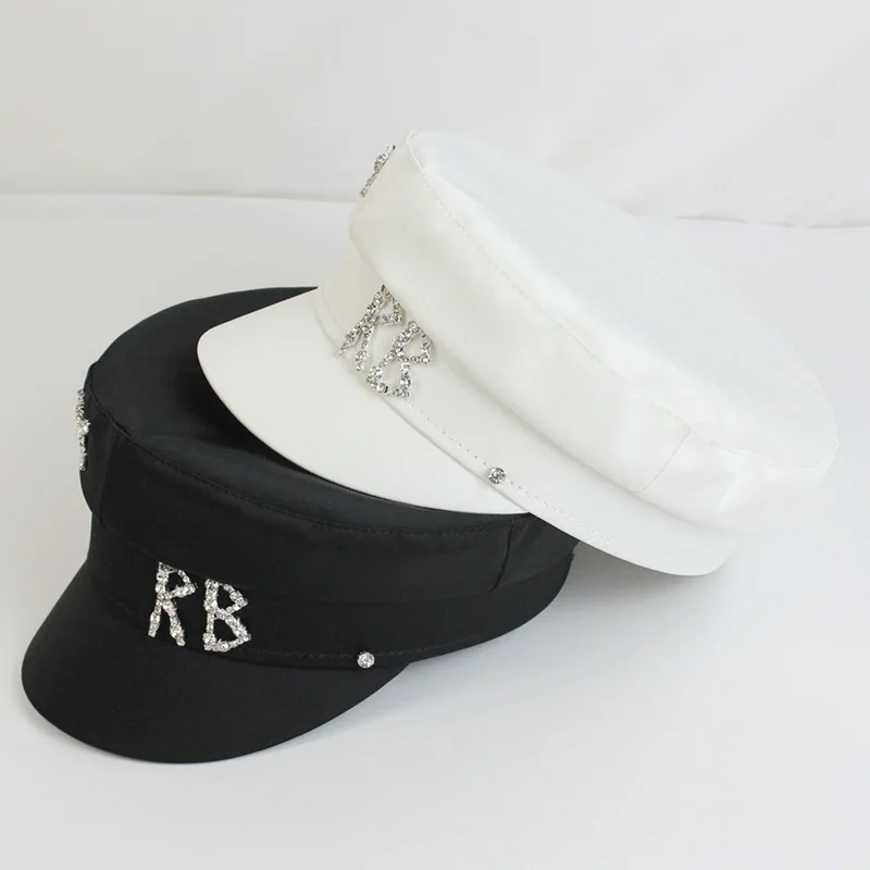 Brand Designer Satin Diamond R B Letter Newsboy Caps Women Flat Militray Hat Adjustable Women Beret Hats Gorras Mujer
Brand Designer Satin Diamond R B Letter Newsboy Caps Women Flat Militray Hat Adjustable Women Beret Hats Gorras Mujer