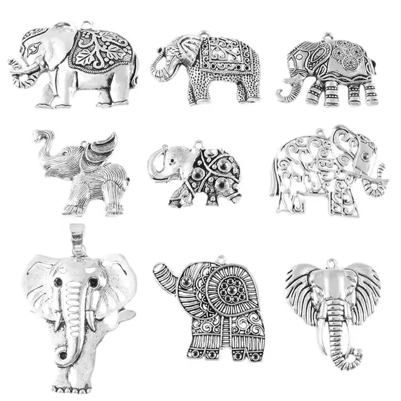 2 x Tibetan Silver Tribal Vintage Huge Lucky Elephant Animals Charms Pendant for DIY Jewelry Making Necklace Finding Accessorie
2 x Tibetan Silver Tribal Vintage Huge Lucky Elephant Animals Charms Pendant for DIY Jewelry Making Necklace Finding Accessorie