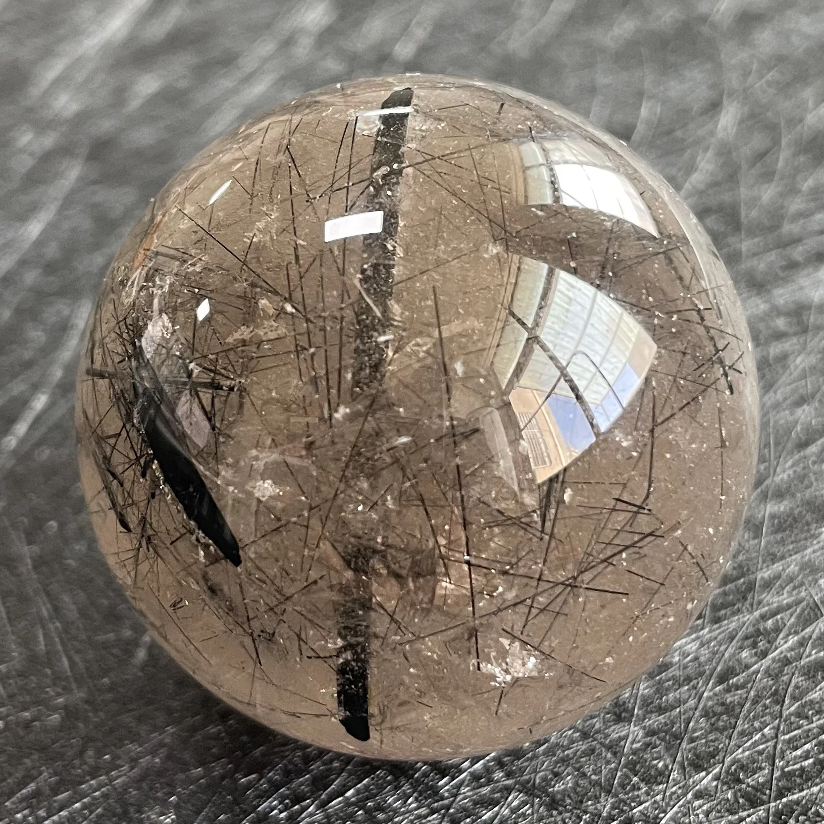 150g Natural Stone Black Quartz Rutilated Sphere Polished Crystal Ball Decoration Rock Gift Reiki Healing B502
150g Natural Stone Black Quartz Rutilated Sphere Polished Crystal Ball Decoration Rock Gift Reiki Healing B502