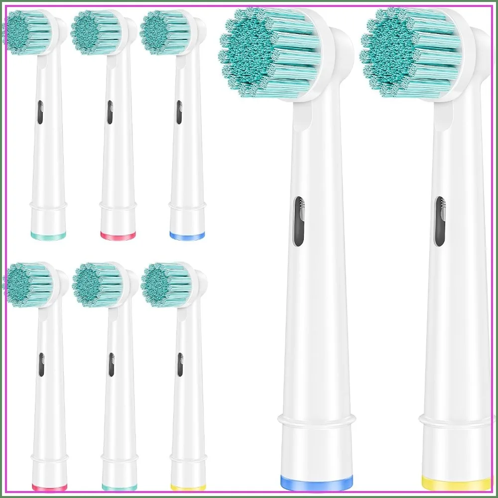 Sensitive Gum Care Replacement Toothbrush Heads Compatible with Oral B, 8 Pack Soft Bristles Refill for Electric Toothbrushes
Sensitive Gum Care Replacement Toothbrush Heads Compatible with Oral B, 8 Pack Soft Bristles Refill for Electric Toothbrushes