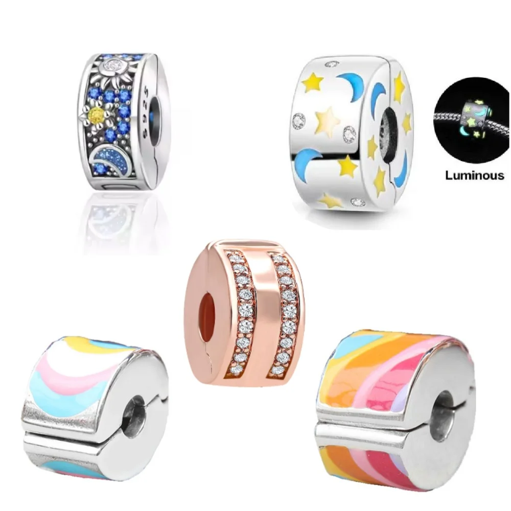 Изящные циркониевые шармы-разделители в форме звезды и луны, серебряные бусины-клипсы в форме сердца и круга 925 пробы для оригинальных браслетов, аксессуары для рукоделия, подарок для женщин на вечеринку
Изящные циркониевые шармы-разделители в форме звезды и луны, серебряные бусины-клипсы в форме сердца и круга 925 пробы для оригинальных браслетов, аксессуары для рукоделия, подарок для женщин на вечеринку