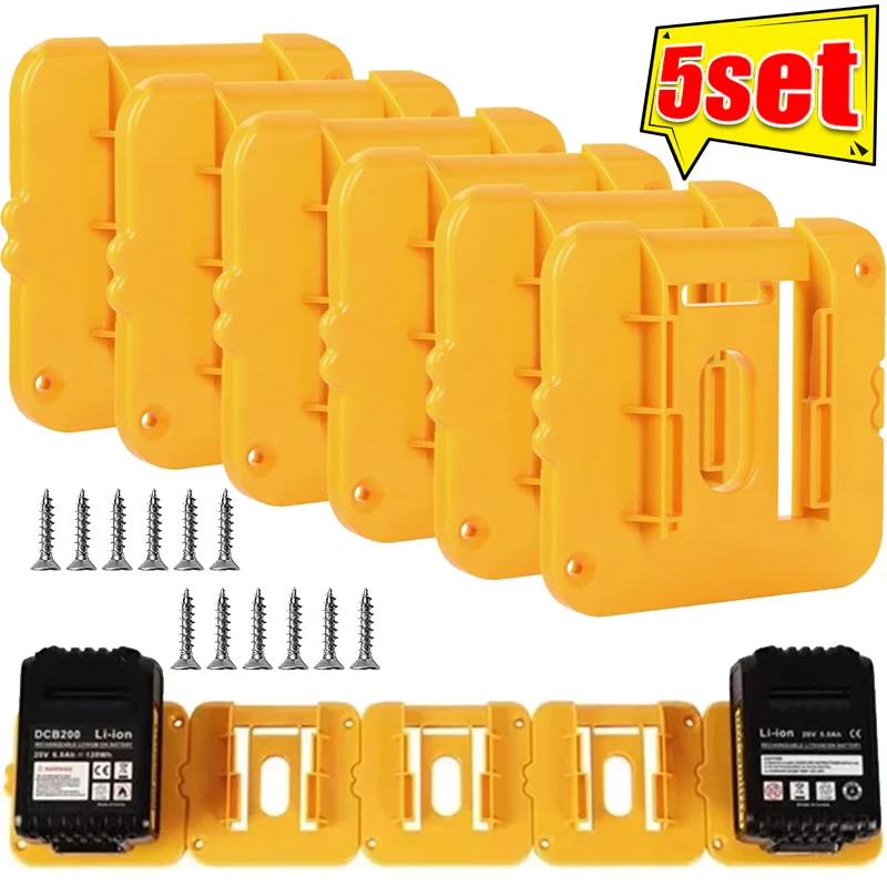 1-5PCS Battery Holders with Screw Shelf Wall Mount Battery Dock Buckles Garage Fixed Bracket Li-ion Battery Organizer Rack
1-5PCS Battery Holders with Screw Shelf Wall Mount Battery Dock Buckles Garage Fixed Bracket Li-ion Battery Organizer Rack
