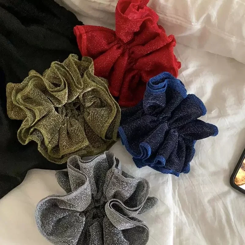 Korean Women Colorful Elastic Hair Bands Ties Hair Scrunchies Big Flower Satin Hair Rope Charms Horsetail Hair Accessories
Korean Women Colorful Elastic Hair Bands Ties Hair Scrunchies Big Flower Satin Hair Rope Charms Horsetail Hair Accessories