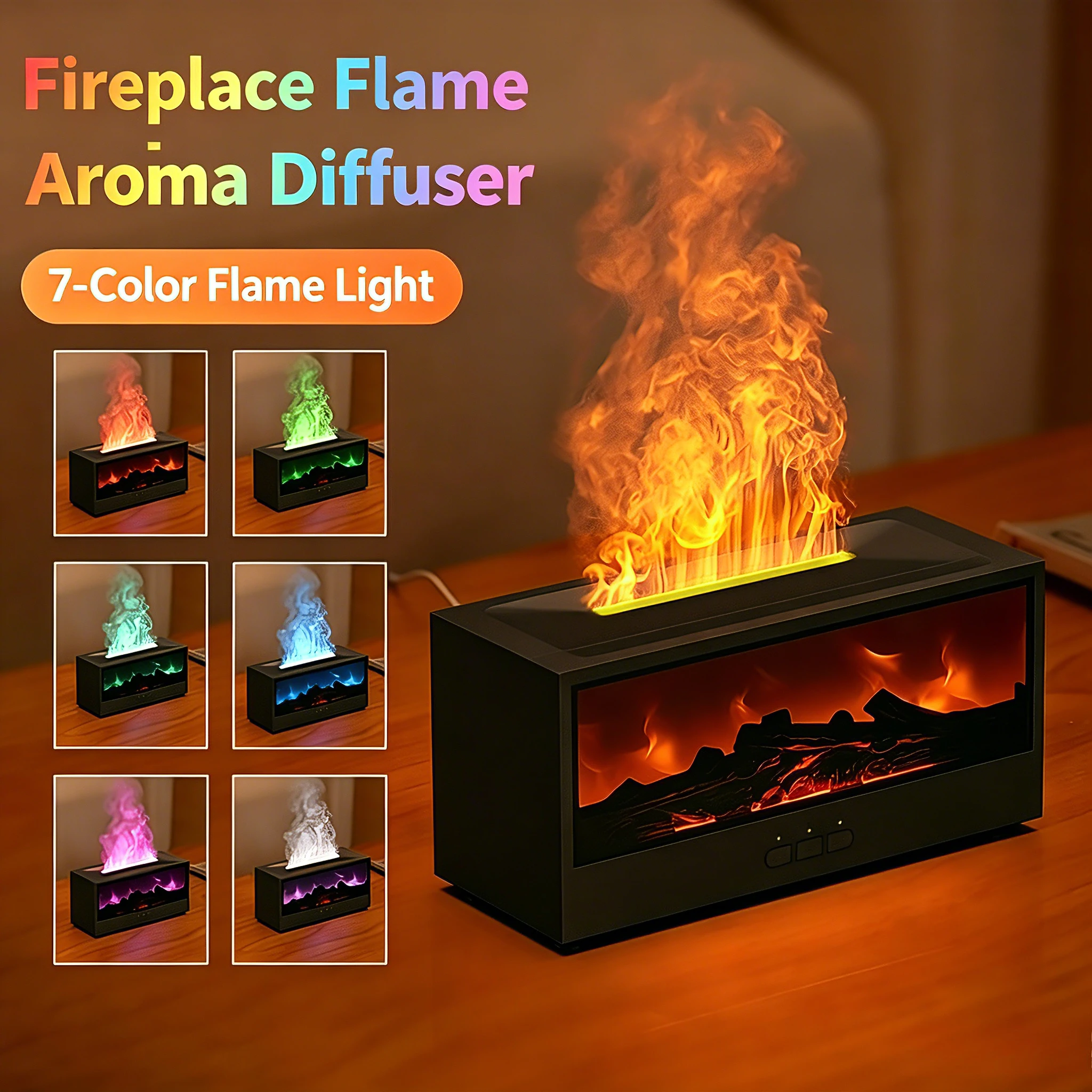 3D Flame Essential Oil Humidifier with 7 Color Environmental Lighting Aromatherapy Machine for Home And Office Use
3D Flame Essential Oil Humidifier with 7 Color Environmental Lighting Aromatherapy Machine for Home And Office Use
