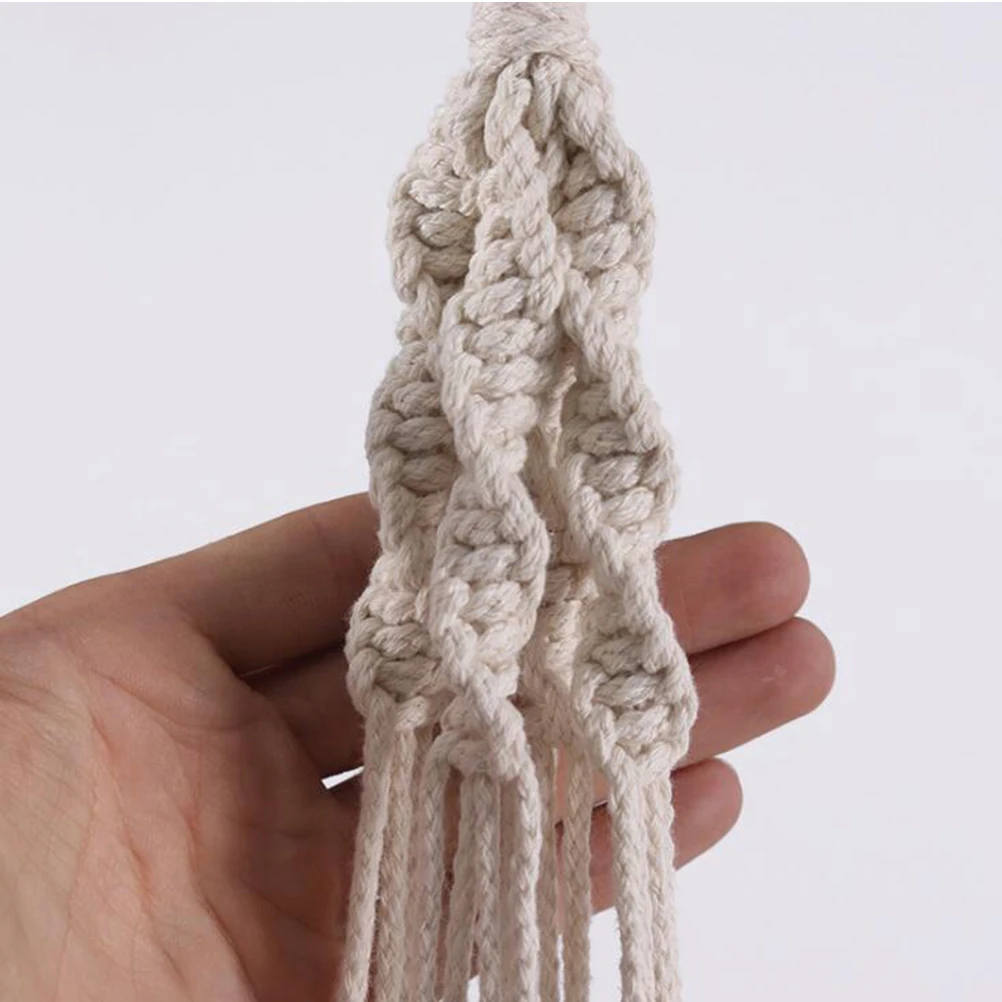 3 Pcs Flowerpot Hanging Net Cotton Rope Bag Lace Crochet Hanger Handmade Basket Planter
3 Pcs Flowerpot Hanging Net Cotton Rope Bag Lace Crochet Hanger Handmade Basket Planter