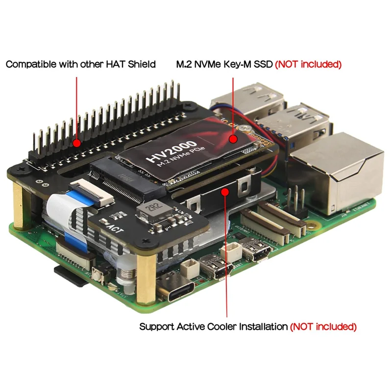 Новинка — X1000 M.2 Nvme SSD Shield Pcie, периферийная плата, совместимая с Raspberry Pi 5, запасные части, аксессуары, детали
Новинка — X1000 M.2 Nvme SSD Shield Pcie, периферийная плата, совместимая с Raspberry Pi 5, запасные части, аксессуары, детали