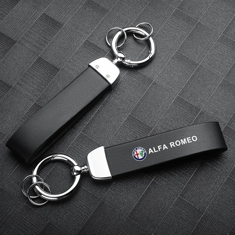 1pc Luxury Leather Car Badges Keychains For Alfa Romeo 147 156 Stelvio Sportiva Giulia Giulietta Key Chain Rings Car Accessories
1pc Luxury Leather Car Badges Keychains For Alfa Romeo 147 156 Stelvio Sportiva Giulia Giulietta Key Chain Rings Car Accessories