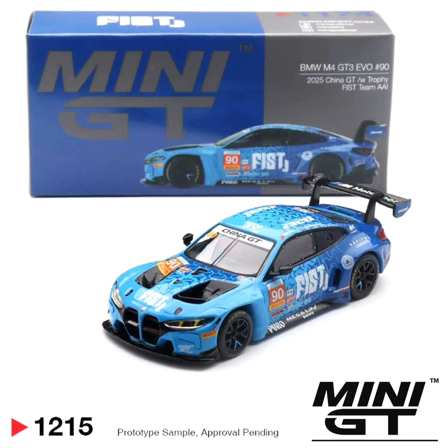 MINIGT 1:64 BMW M4 GT3 EVO #90 GT Champion 1215 Fist Champion Alloy Diecast Model Car Collectible Gift
MINIGT 1:64 BMW M4 GT3 EVO #90 GT Champion 1215 Fist Champion Alloy Diecast Model Car Collectible Gift