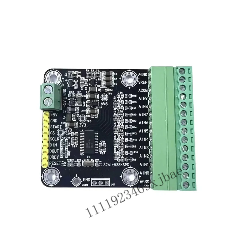10 Channel 32-bit 38KSPS Precision ADC Module Low-Speed Data Acquisition Board
10 Channel 32-bit 38KSPS Precision ADC Module Low-Speed Data Acquisition Board
