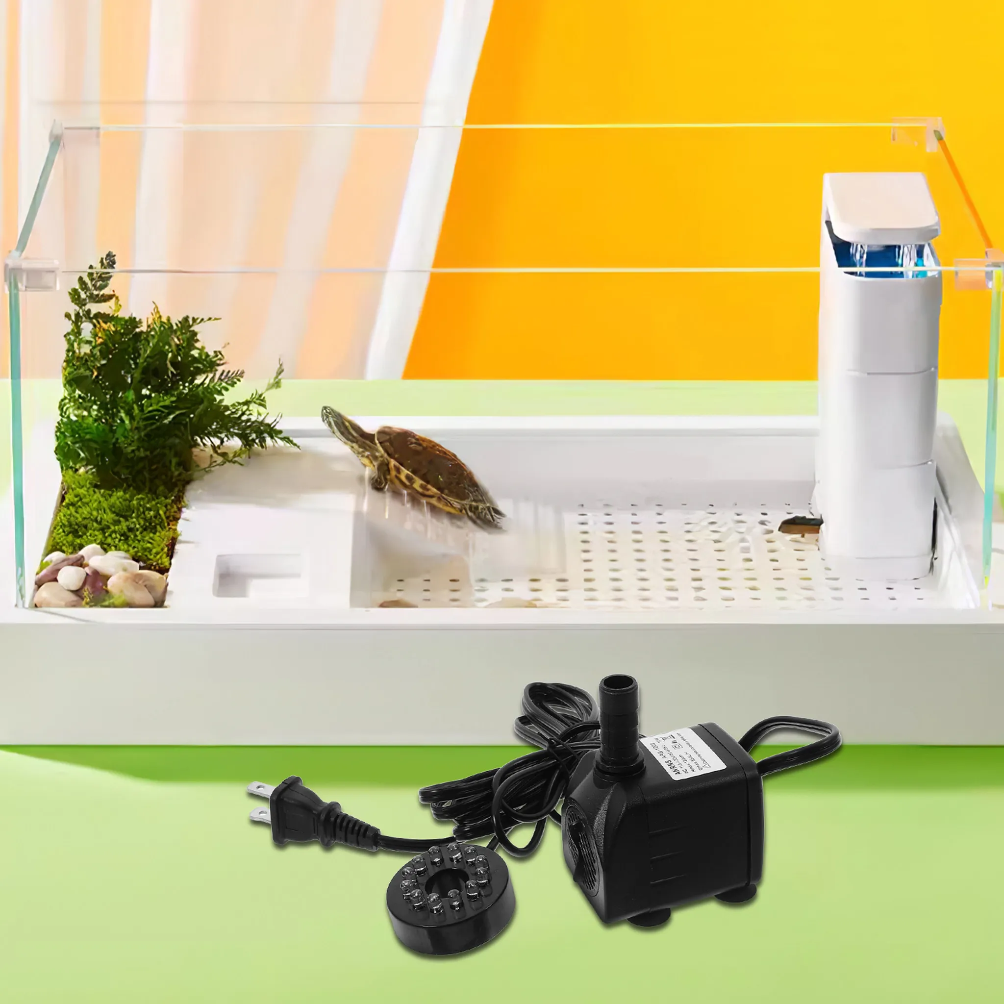 10W Adjustable Flow Submersible Pump for Aquarium Pond Fountain Hydroponics Easy Clean Detachable Structure with 4 Color LED
10W Adjustable Flow Submersible Pump for Aquarium Pond Fountain Hydroponics Easy Clean Detachable Structure with 4 Color LED