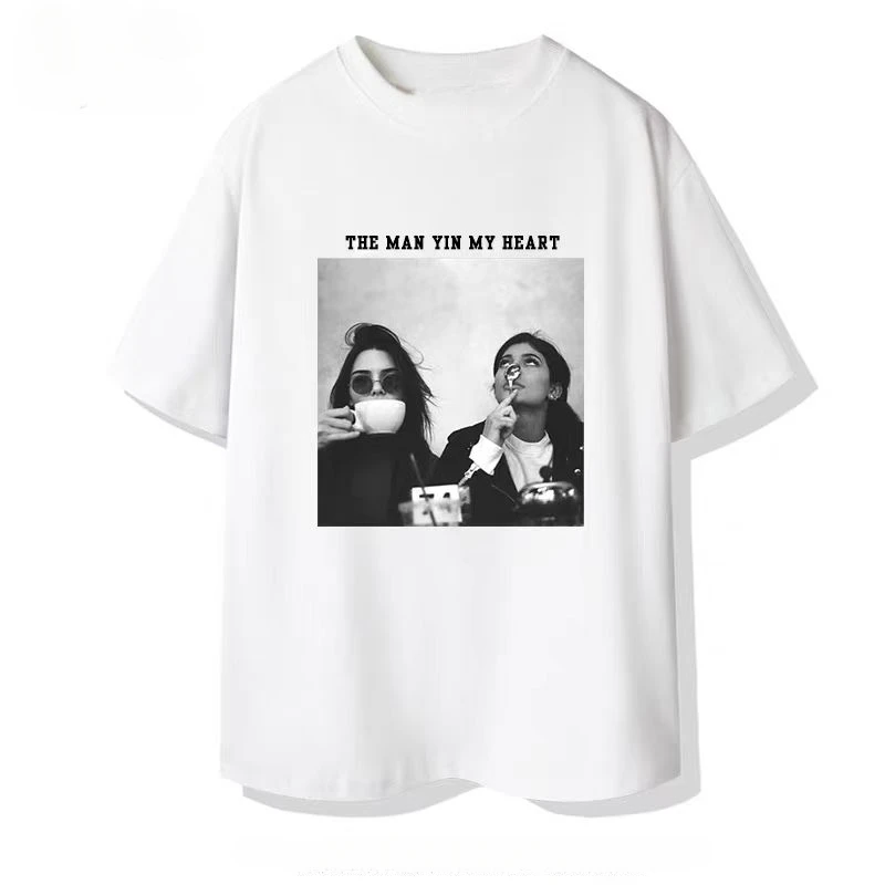Summer Europe and The United States Fashion Brand Short Sleeve T-shirt Men's English Letter Printing Hong Kong Wind Trend 
Summer Europe and The United States Fashion Brand Short Sleeve T-shirt Men's English Letter Printing Hong Kong Wind Trend