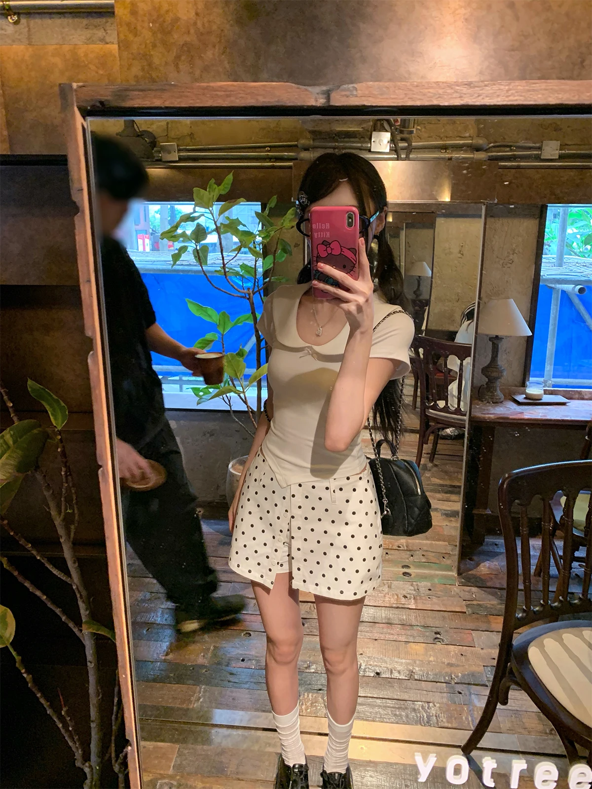 Low Waist Polka Dot ort Skirt Women's Summer Thin Wide Leg Casual Hot Pants Skirt Fheer Angel Heart White Cotton Pants
Low Waist Polka Dot ort Skirt Women's Summer Thin Wide Leg Casual Hot Pants Skirt Fheer Angel Heart White Cotton Pants