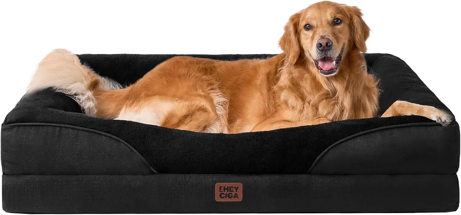 Orthopedic XL Dog Bed for Large Sized Dog, 42x30x7.5 Inch Extra Large Memory Foam Dog Couch Bed with Sides, Waterproof L
Orthopedic XL Dog Bed for Large Sized Dog, 42x30x7.5 Inch Extra Large Memory Foam Dog Couch Bed with Sides, Waterproof L