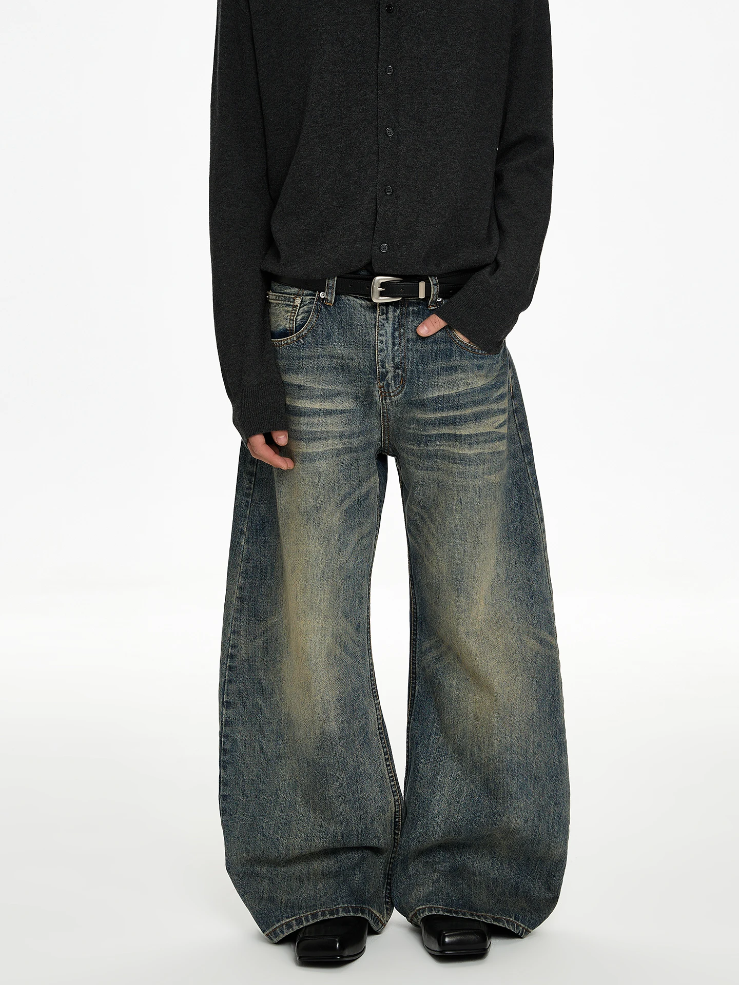 Classic American Retro Waed Bamboo Patterned Loose Straight Leg Micro Flared Jeans Vintage a PUEE Men's Casual Jeans
Classic American Retro Waed Bamboo Patterned Loose Straight Leg Micro Flared Jeans Vintage a PUEE Men's Casual Jeans