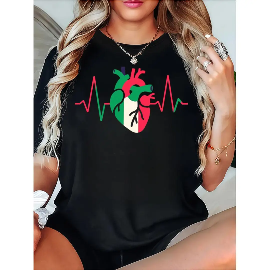 Creative Heartbeat Heart T-Shirt, Unique Design for Doctors, Nurses & Medical Enthusiasts, Perfect for Summer Casual Fashion
Creative Heartbeat Heart T-Shirt, Unique Design for Doctors, Nurses & Medical Enthusiasts, Perfect for Summer Casual Fashion