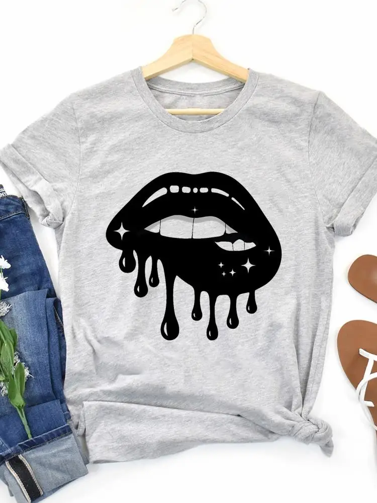 Fashion Female Lip Watercolor Make Up Trend Casual Clothing Print Short Sleeve Graphic Tee Women T Clothes Ladies T-shirts
Fashion Female Lip Watercolor Make Up Trend Casual Clothing Print Short Sleeve Graphic Tee Women T Clothes Ladies T-shirts