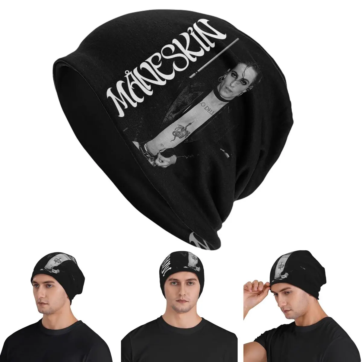 Damiano David Maneskin Skullies Beanies Hats Warm Autumn Winter Outdoor Cap Knitted Bonnet Caps for Men Women Adult
Damiano David Maneskin Skullies Beanies Hats Warm Autumn Winter Outdoor Cap Knitted Bonnet Caps for Men Women Adult