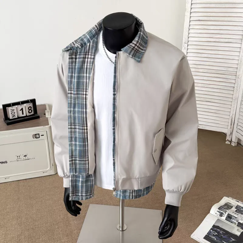 Men's Autumn Winter Plaid Long Sve Slim Fit Casual Jaet Windbreaker Outerwear Busin Gentleman Sle Polyester Fiber
Men's Autumn Winter Plaid Long Sve Slim Fit Casual Jaet Windbreaker Outerwear Busin Gentleman Sle Polyester Fiber