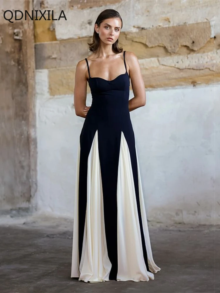 Dresses 2025 Woman New in Long Dresses French High End Elegant Style Black and White Color Matching Evening Dress for Women
Dresses 2025 Woman New in Long Dresses French High End Elegant Style Black and White Color Matching Evening Dress for Women