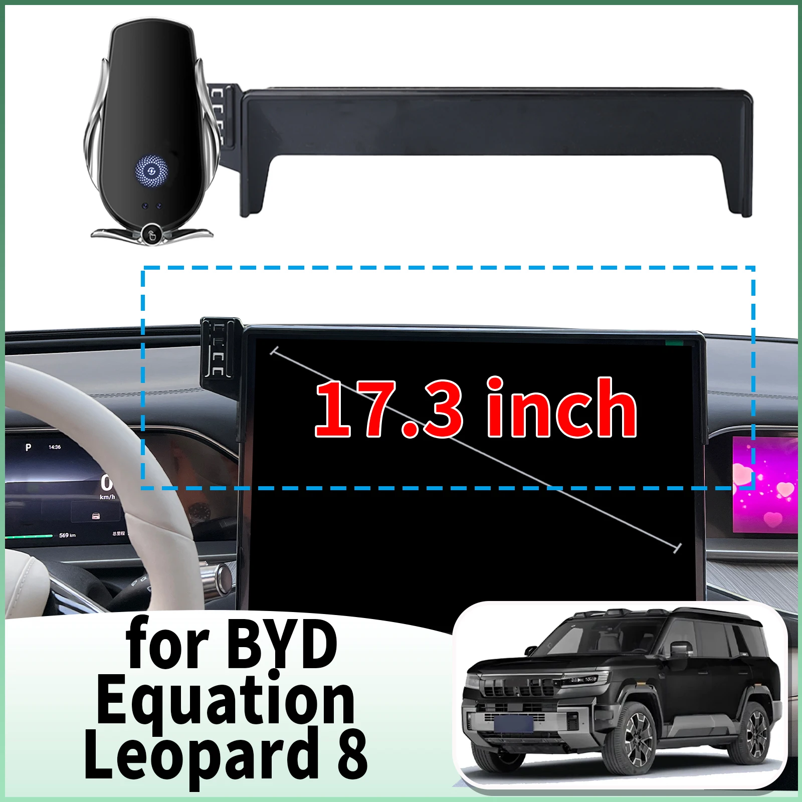 fit for BYD Equation Leopard 8 2025 2024 Specific Dashboard Navigation Phone Holder Mount Design Car accessoires
fit for BYD Equation Leopard 8 2025 2024 Specific Dashboard Navigation Phone Holder Mount Design Car accessoires