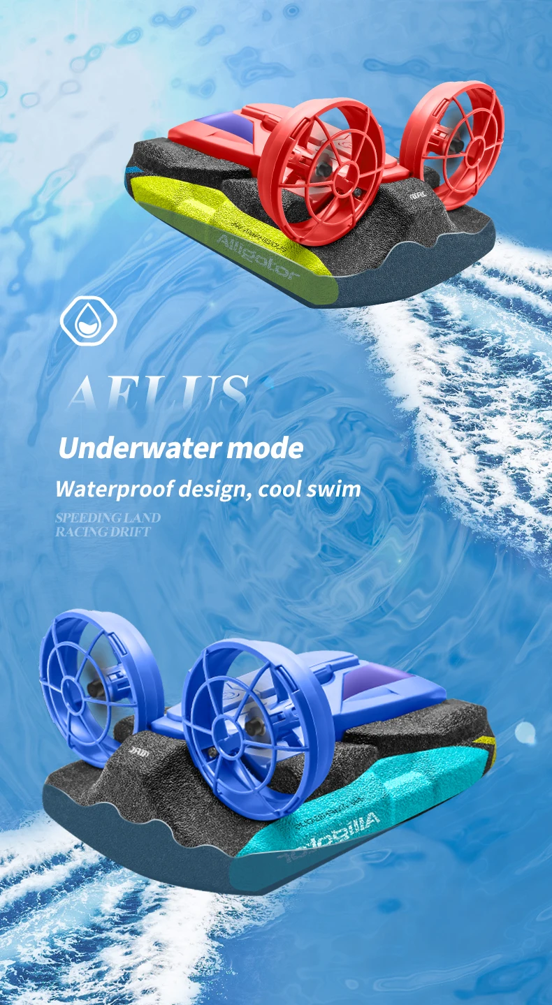 Remote Controlled Hovercraft Water land Two In One Waterproof Drift Boat 360 Rotation Waterproof High Speed RC Car Hovercraft
Remote Controlled Hovercraft Water land Two In One Waterproof Drift Boat 360 Rotation Waterproof High Speed RC Car Hovercraft