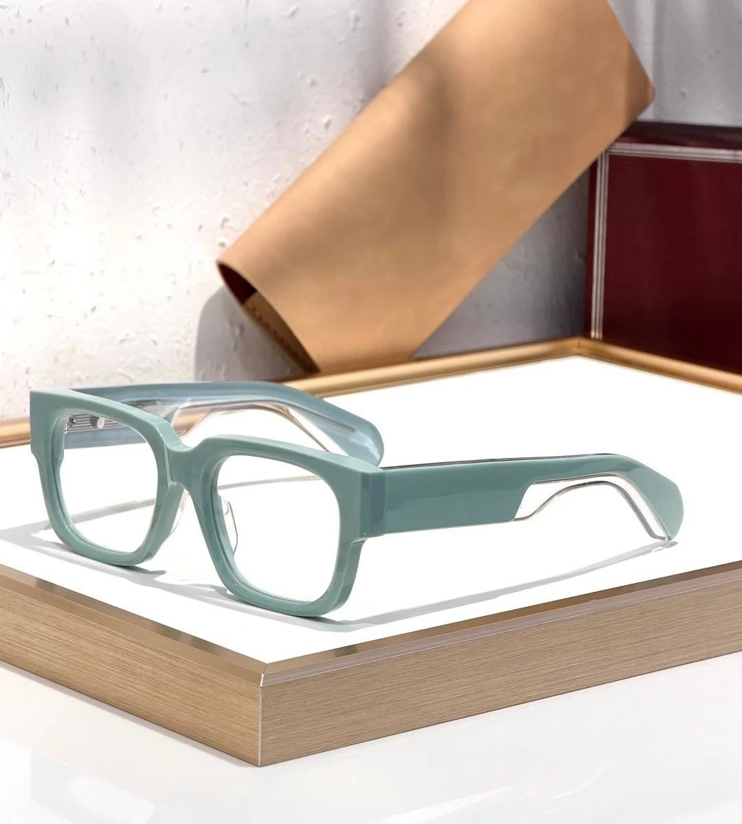 Luxury Fashion Trend Vintage Solid Thick Acetate Eyeglasses ENZO Retro Square Stereo Cutting Women Man Unisex 3A+ Top Quality
Luxury Fashion Trend Vintage Solid Thick Acetate Eyeglasses ENZO Retro Square Stereo Cutting Women Man Unisex 3A+ Top Quality