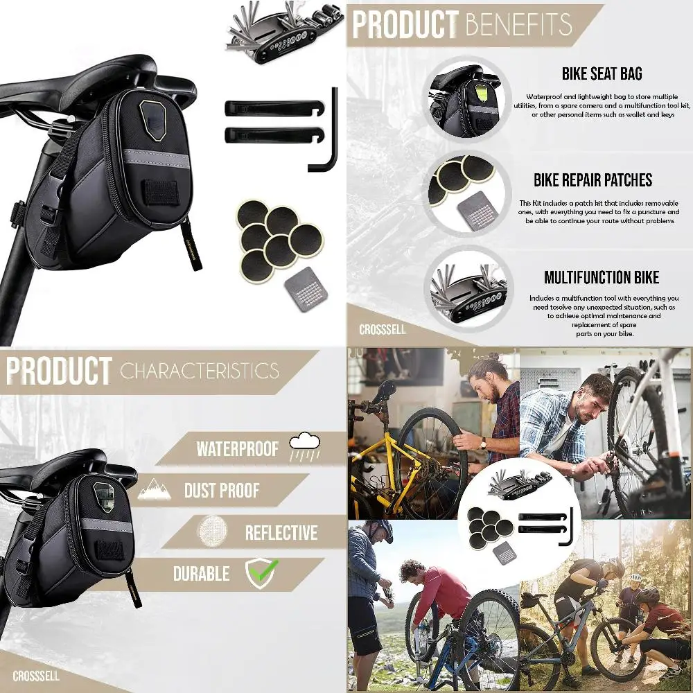 Durable Convenient Essential Bike Repair Tools Set - Perfect Maintenance Kit for Dedicated Cyclists - Portable and Ideal for On-
Durable Convenient Essential Bike Repair Tools Set - Perfect Maintenance Kit for Dedicated Cyclists - Portable and Ideal for On-