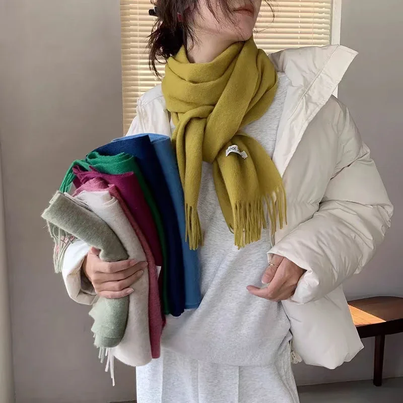 Wool 100% Australian Pure Wool Scarf Women High Quality Long Fringed Warm Cashmere Shawl Winter Warm Knitted Neck Scarf Wrap
Wool 100% Australian Pure Wool Scarf Women High Quality Long Fringed Warm Cashmere Shawl Winter Warm Knitted Neck Scarf Wrap