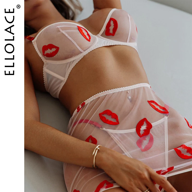 Ellolace Sissy Sexy Underwear Women Red Lips Exclusive Witty Girls' Party 5PC Set Sensual Burning Hot Sheer Hilitos Kit
Ellolace Sissy Sexy Underwear Women Red Lips Exclusive Witty Girls' Party 5PC Set Sensual Burning Hot Sheer Hilitos Kit