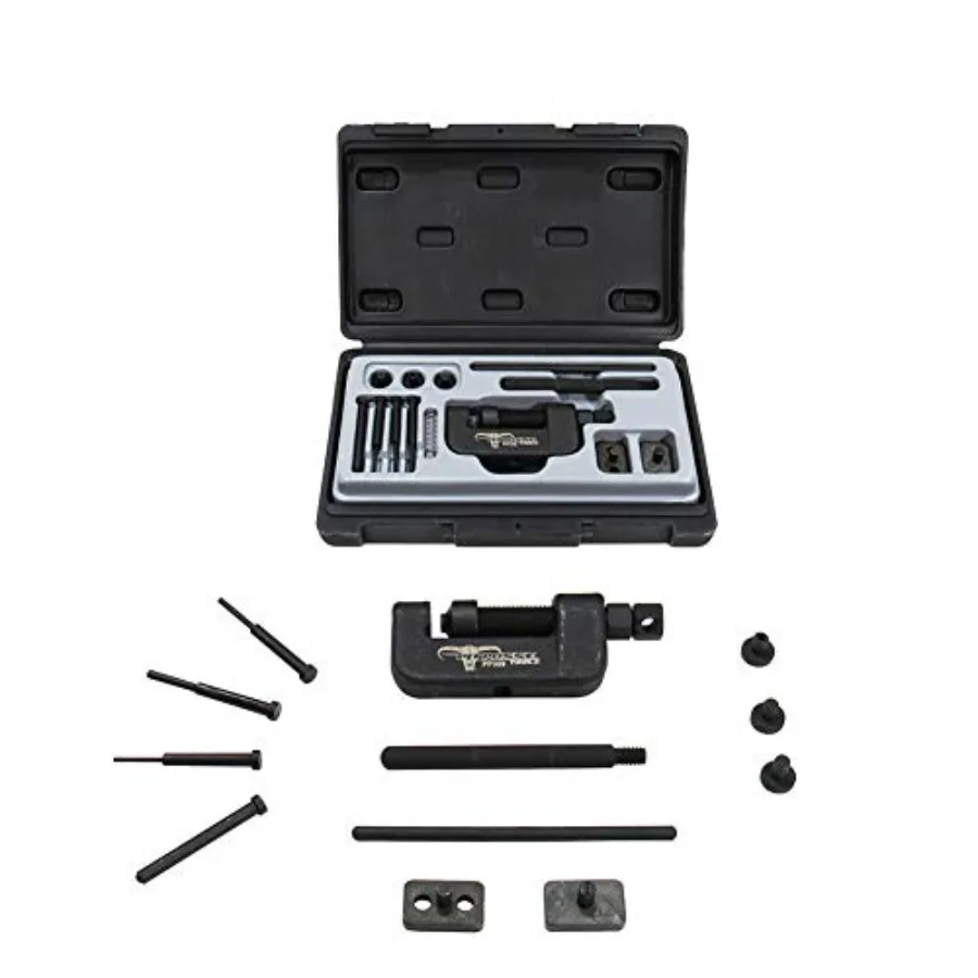 PP309 Chain Breaker and Riveting Tool - 16-Piece Motorcycle Chain Cutter Tool Kit - User-Friendly and Practical - Premium Quali
PP309 Chain Breaker and Riveting Tool - 16-Piece Motorcycle Chain Cutter Tool Kit - User-Friendly and Practical - Premium Quali