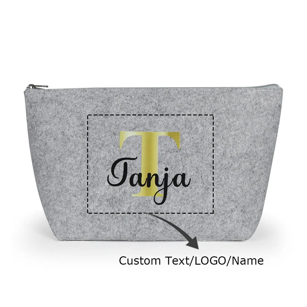 Personalized Felt Makeup Bag DIY Travel Pouch Zipper Beauty Storage Accessories Clutch Organizer Wedding Bridesmaid Gift
Personalized Felt Makeup Bag DIY Travel Pouch Zipper Beauty Storage Accessories Clutch Organizer Wedding Bridesmaid Gift