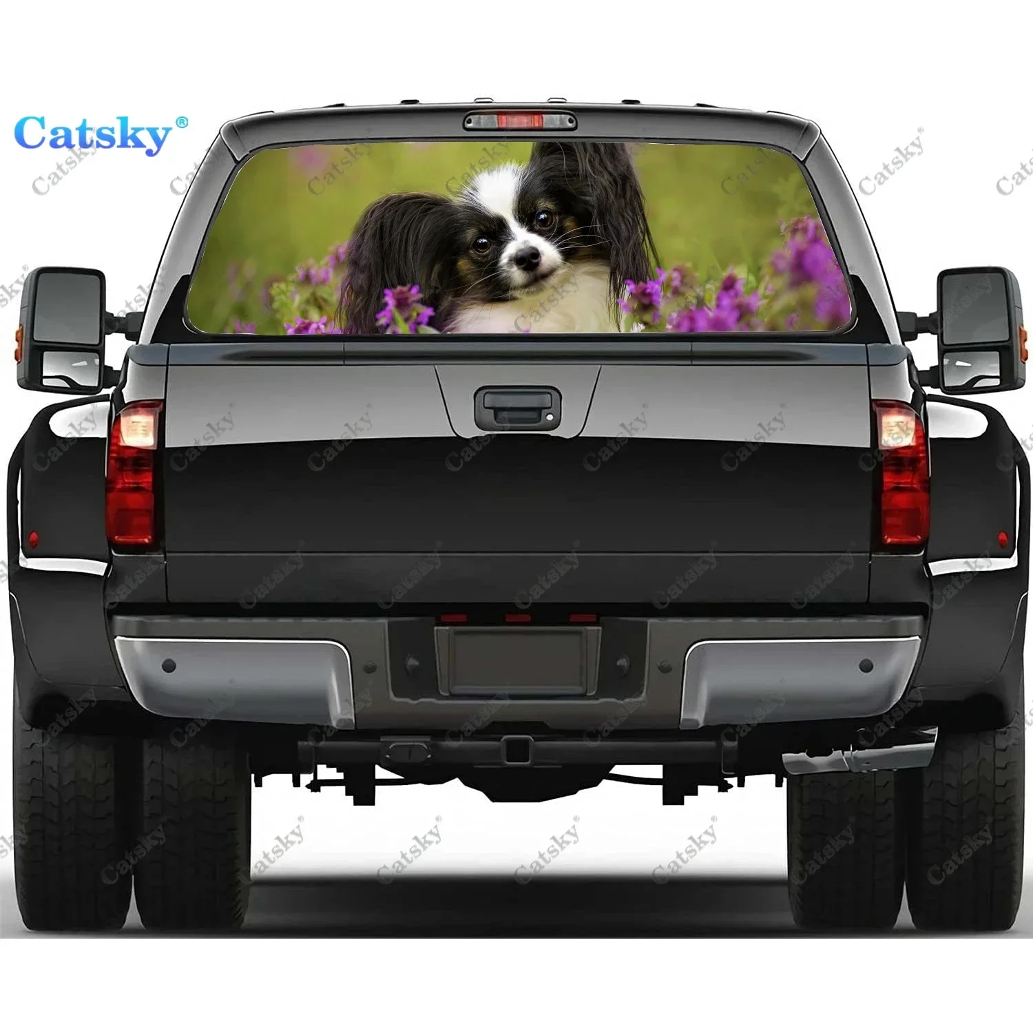 Papillon Dog Rear Window Decals for Trucks,Pickup Window Decal,Rear Window Tint Graphic Perforated Vinyl Truck Stickers
Papillon Dog Rear Window Decals for Trucks,Pickup Window Decal,Rear Window Tint Graphic Perforated Vinyl Truck Stickers