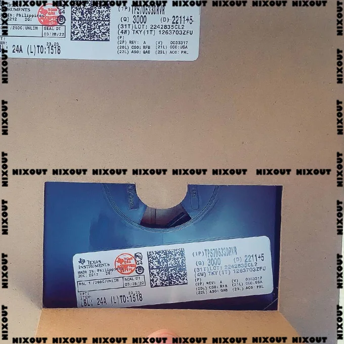 100 шт. ~ 3000/партия TPS70633DRVR TPS70633DRV TPS70633 SJA TPS70633DRVT SON-6 100% Новый оригинальный
100 шт. ~ 3000/партия TPS70633DRVR TPS70633DRV TPS70633 SJA TPS70633DRVT SON-6 100% Новый оригинальный
